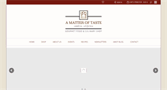 Desktop Screenshot of amatteroftastecambria.com